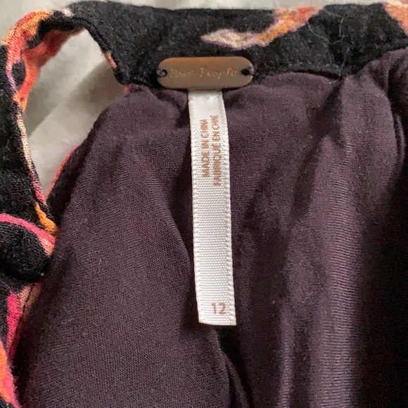 Free People Floral Mini Dress, Size 12 - Picture 6 of 7